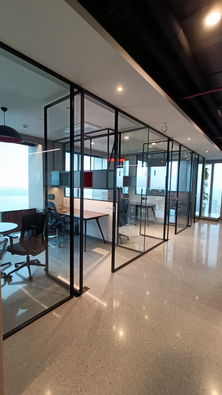 slimline profile partition wall